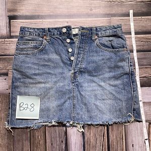 WE THE FREE - Button up Denim skirt